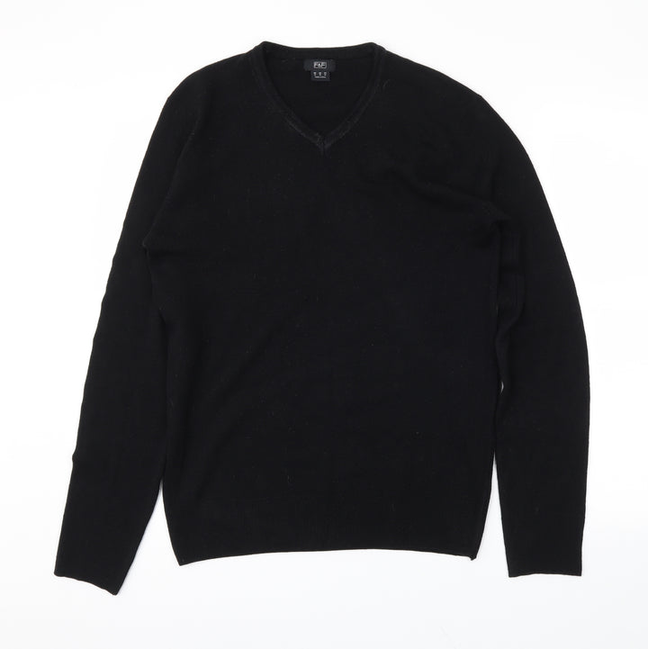 F&F Womens Black Pullover Jumper Size M