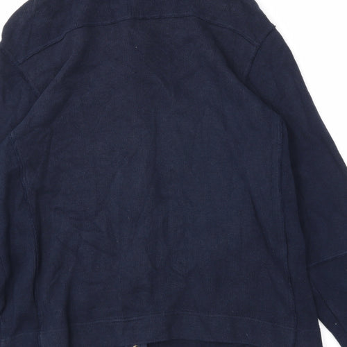 BHS Mens Blue   Full Zip Sweatshirt Size M