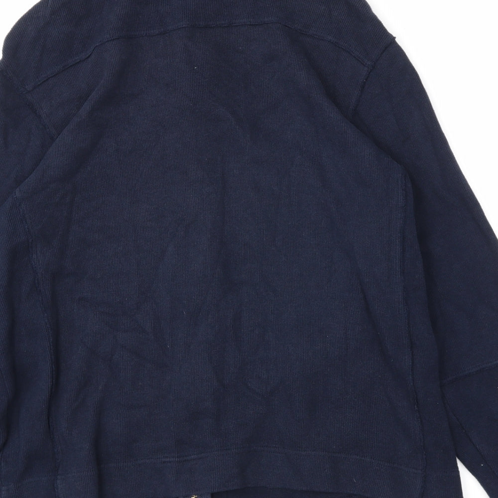 BHS Mens Blue   Full Zip Sweatshirt Size M