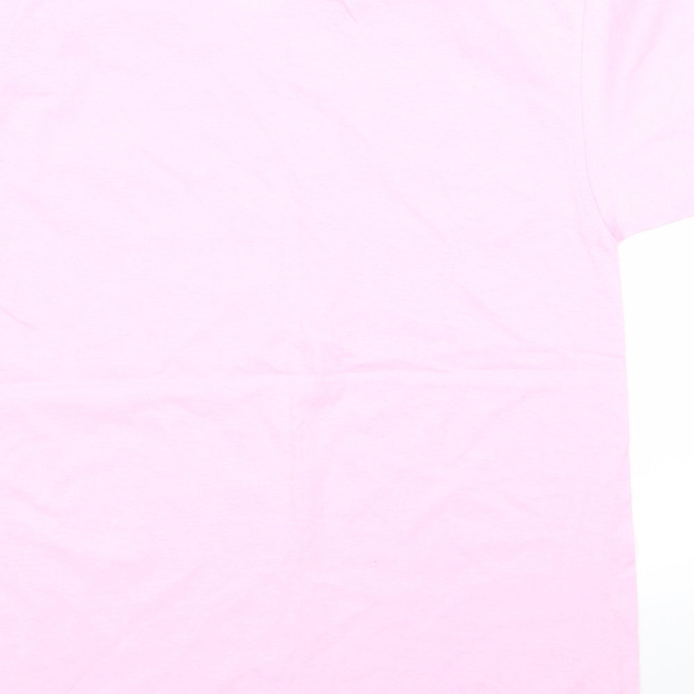 Fruit of the Loom Womens Pink   Basic T-Shirt Size S