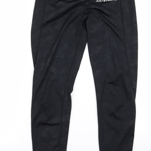 just strong Womens Black   Jogger Leggings Size L L24 in
