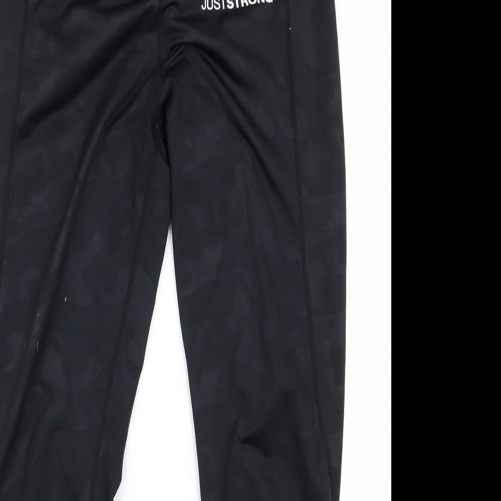 just strong Womens Black   Jogger Leggings Size L L24 in