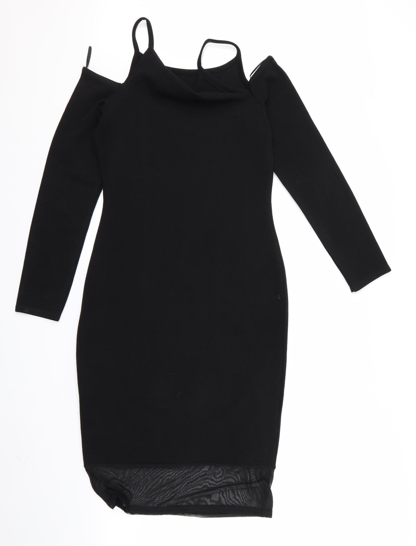 Cameo Womens Black  Rayon Sheath  Size 8