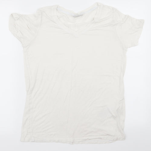 Preworn Womens White   Basic T-Shirt Size M