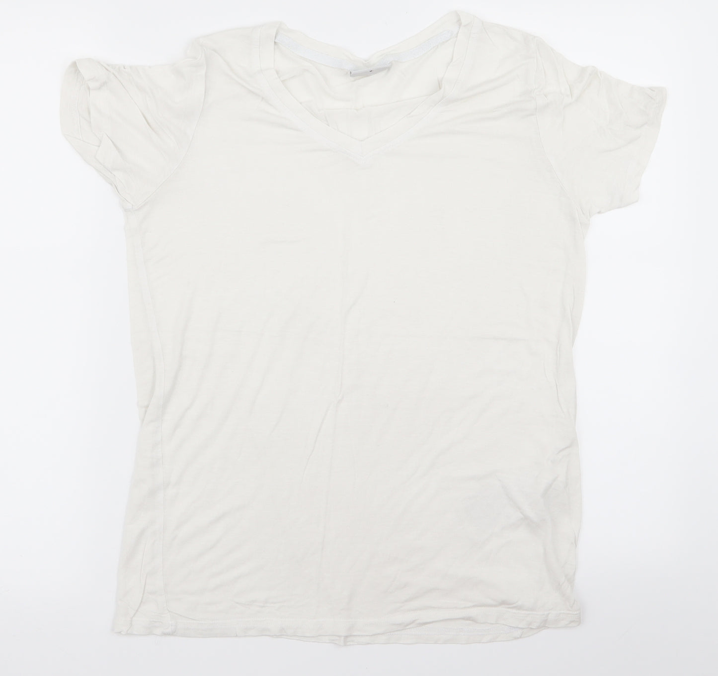 Preworn Womens White   Basic T-Shirt Size M