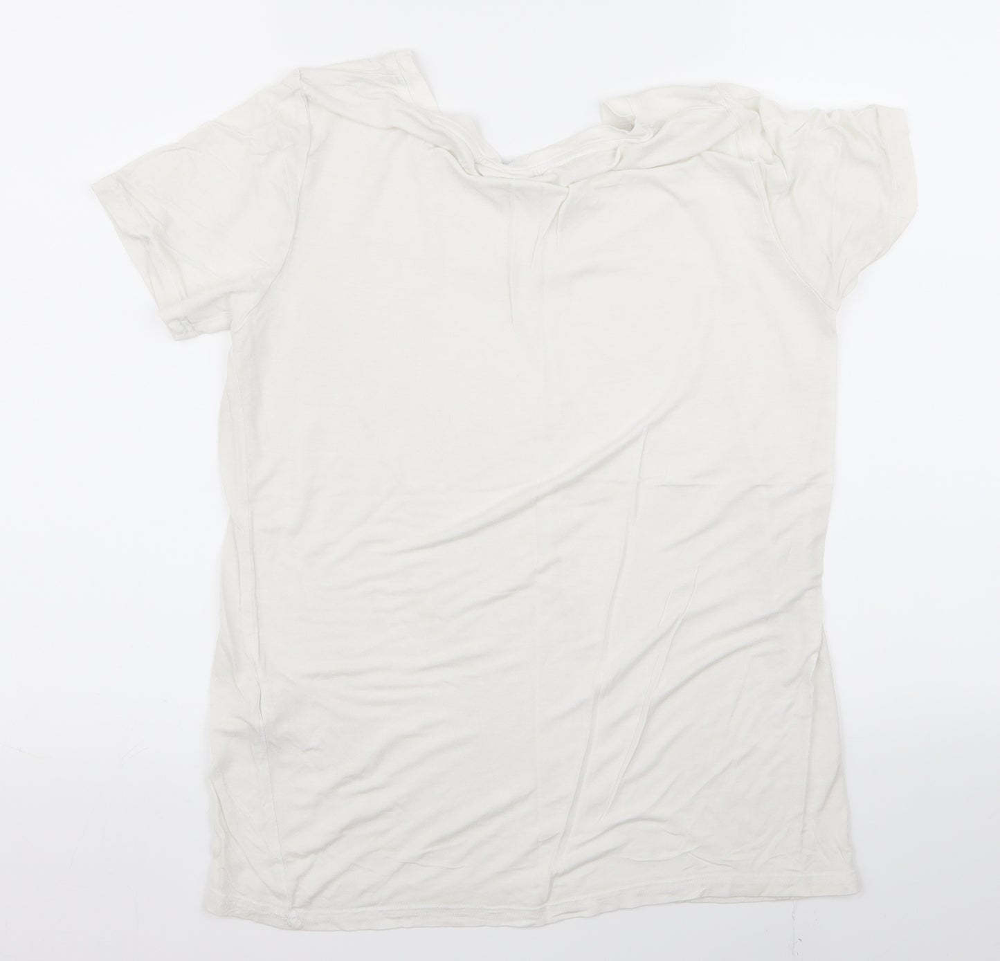Preworn Womens White   Basic T-Shirt Size M