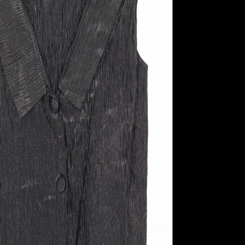 KRISS Womens Grey   Basic Button-Up Size L