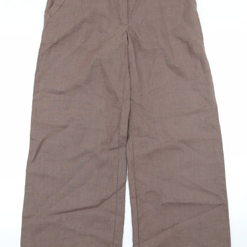 limted Womens Brown   Trousers  Size 8 L27 in