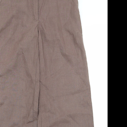 limted Womens Brown   Trousers  Size 8 L27 in