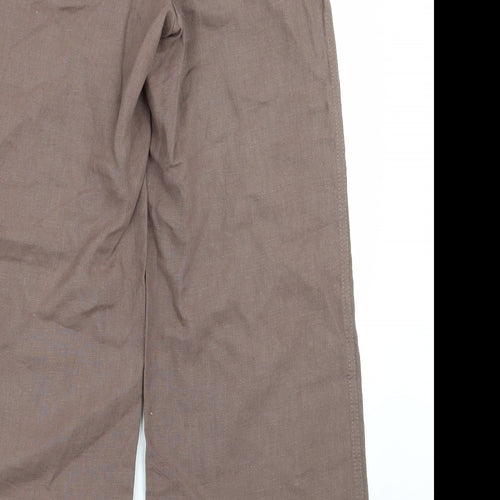 limted Womens Brown   Trousers  Size 8 L27 in