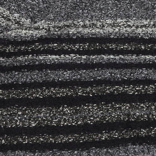mixin Womens Grey Striped  Pullover Jumper Size M