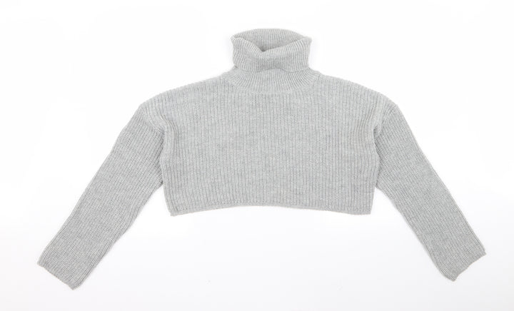 Missguided Womens Grey Pullover Jumper Size M
