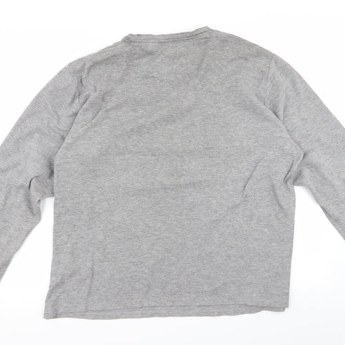 Preworn Mens Grey    T-Shirt Size M  - v