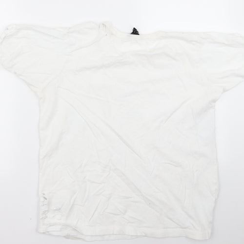 New Look Womens White   Basic T-Shirt Size 12