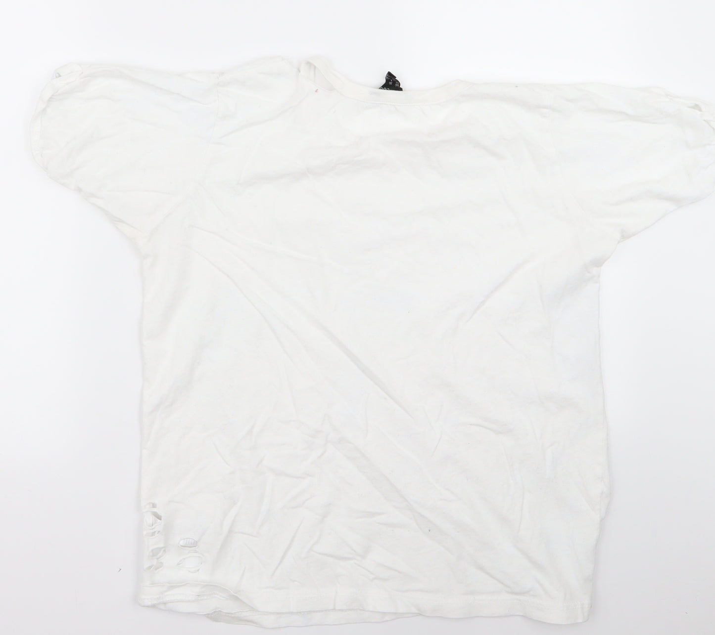 New Look Womens White   Basic T-Shirt Size 12