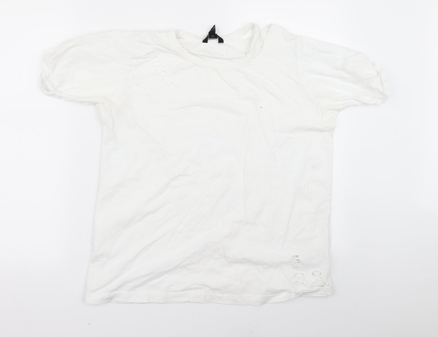 New Look Womens White   Basic T-Shirt Size 12