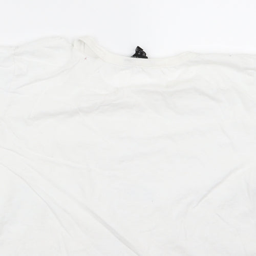 New Look Womens White   Basic T-Shirt Size 12