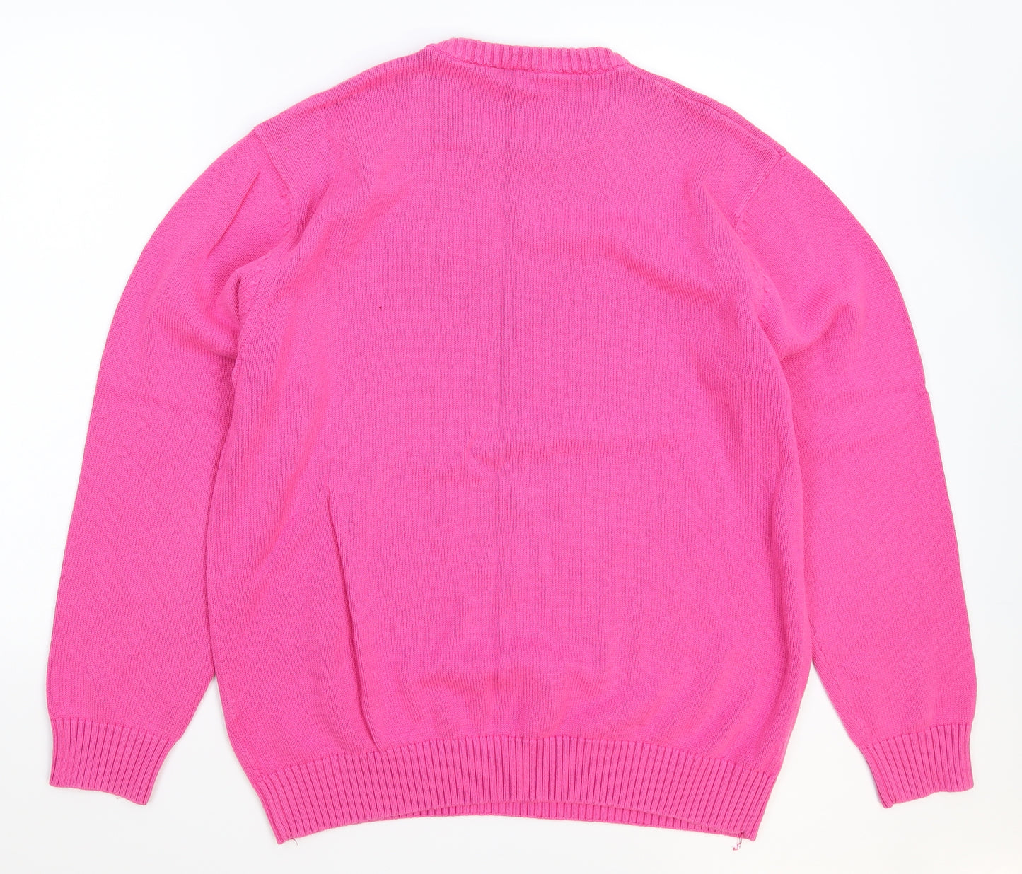 Cotton Traders Mens Pink  Knit Pullover Jumper Size L