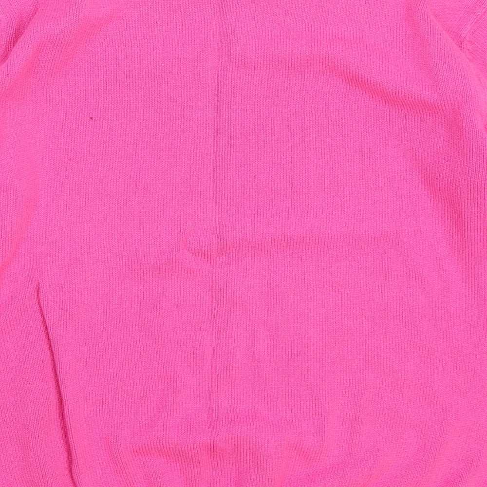 Cotton Traders Mens Pink  Knit Pullover Jumper Size L