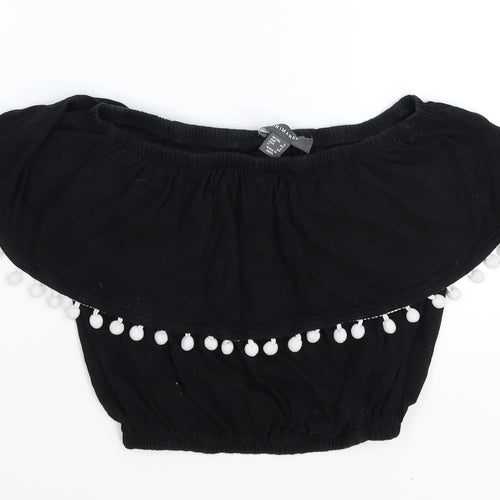 Primark Womens Black   Cropped Tank Size 6