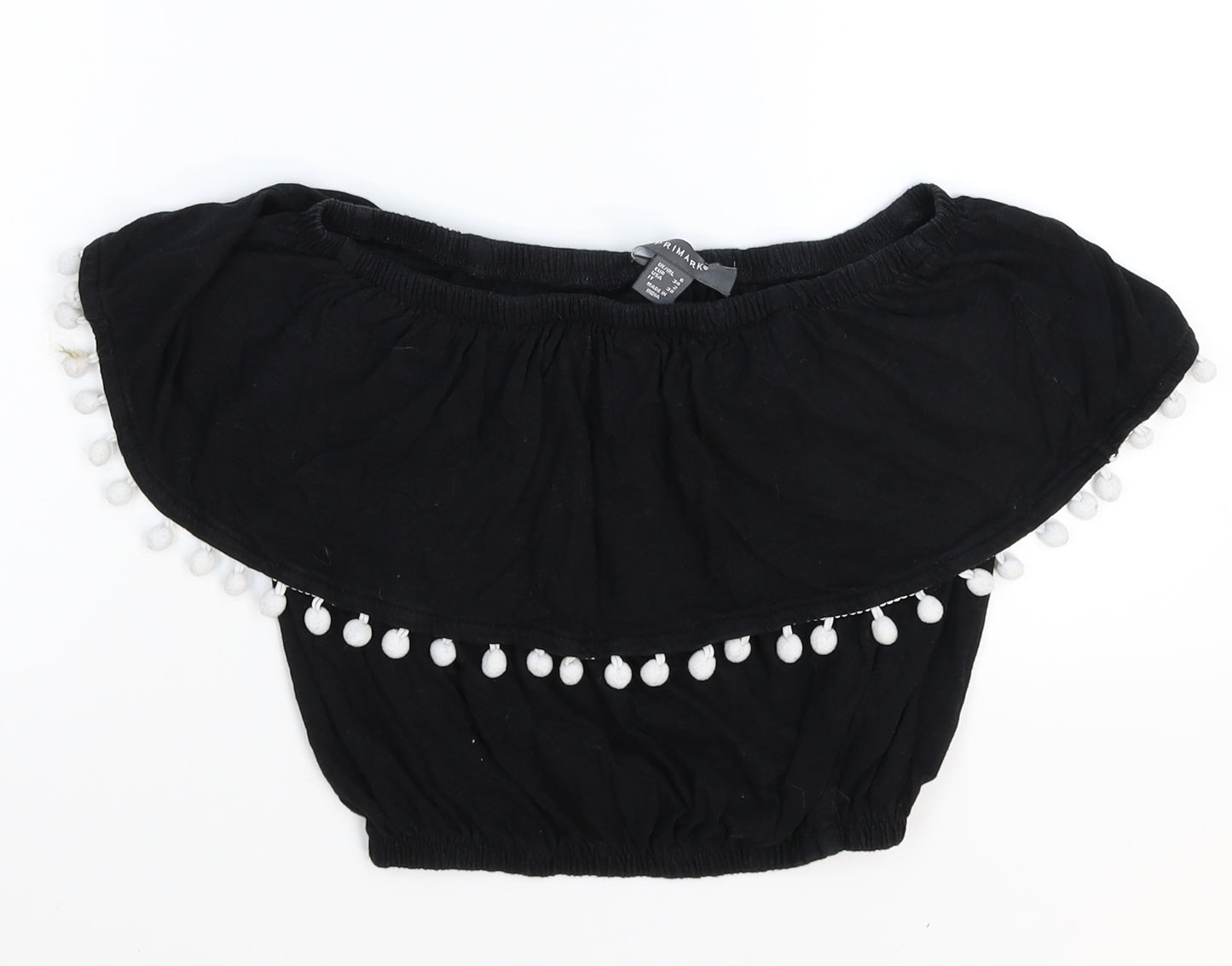 Primark Womens Black   Cropped Tank Size 6