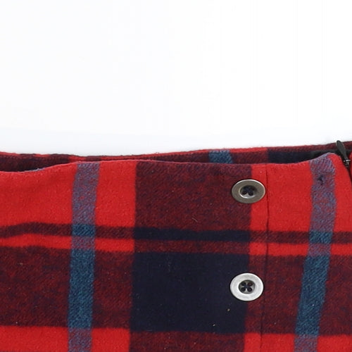 NEXT Girls Red Check  Mini Skirt Size 4 Years