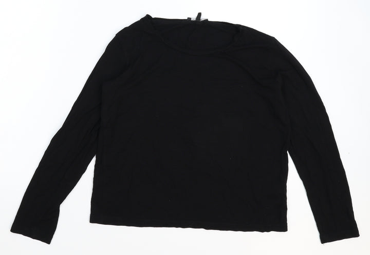 Boohoo Womens Black   Basic T-Shirt Size 8