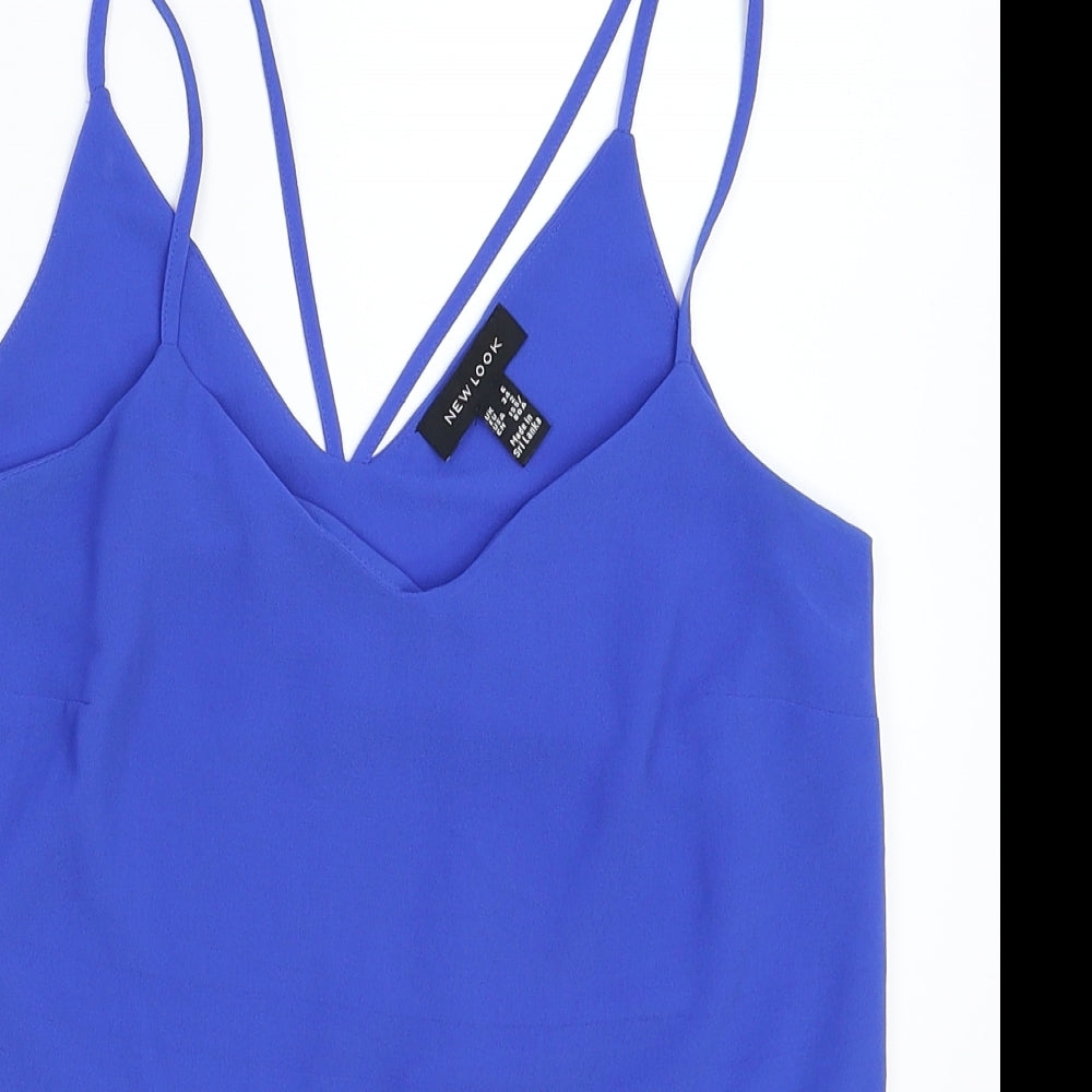 New Look Womens Blue   Basic Tank Size 6