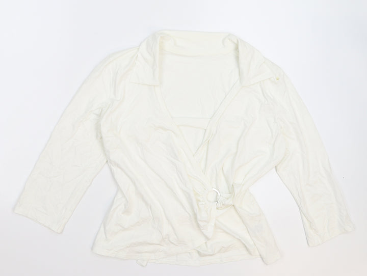 New Look Womens White   Pullover Jumper Size 14