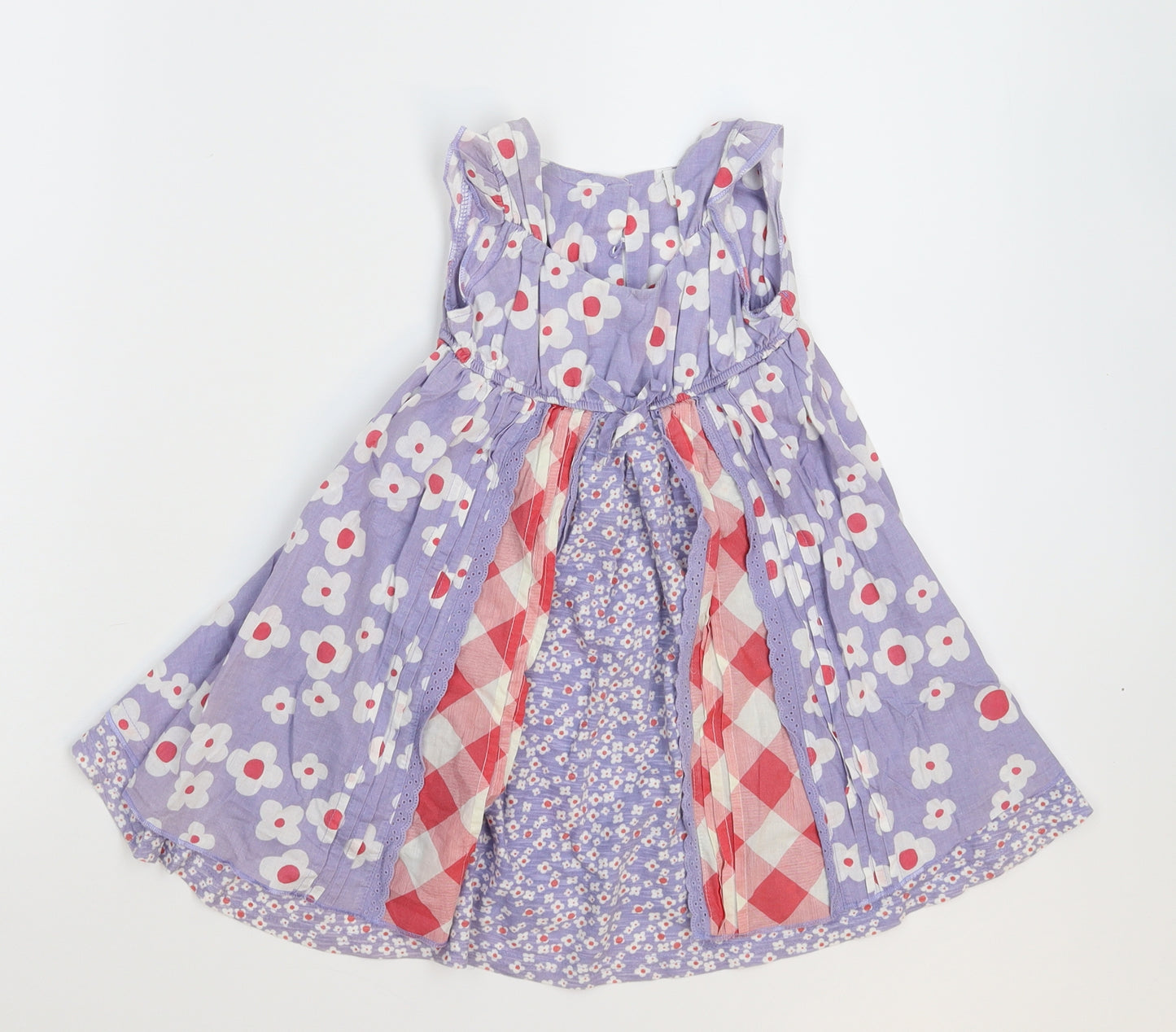 NEXT Girls Purple Floral  Fit & Flare  Size 18-24 Months