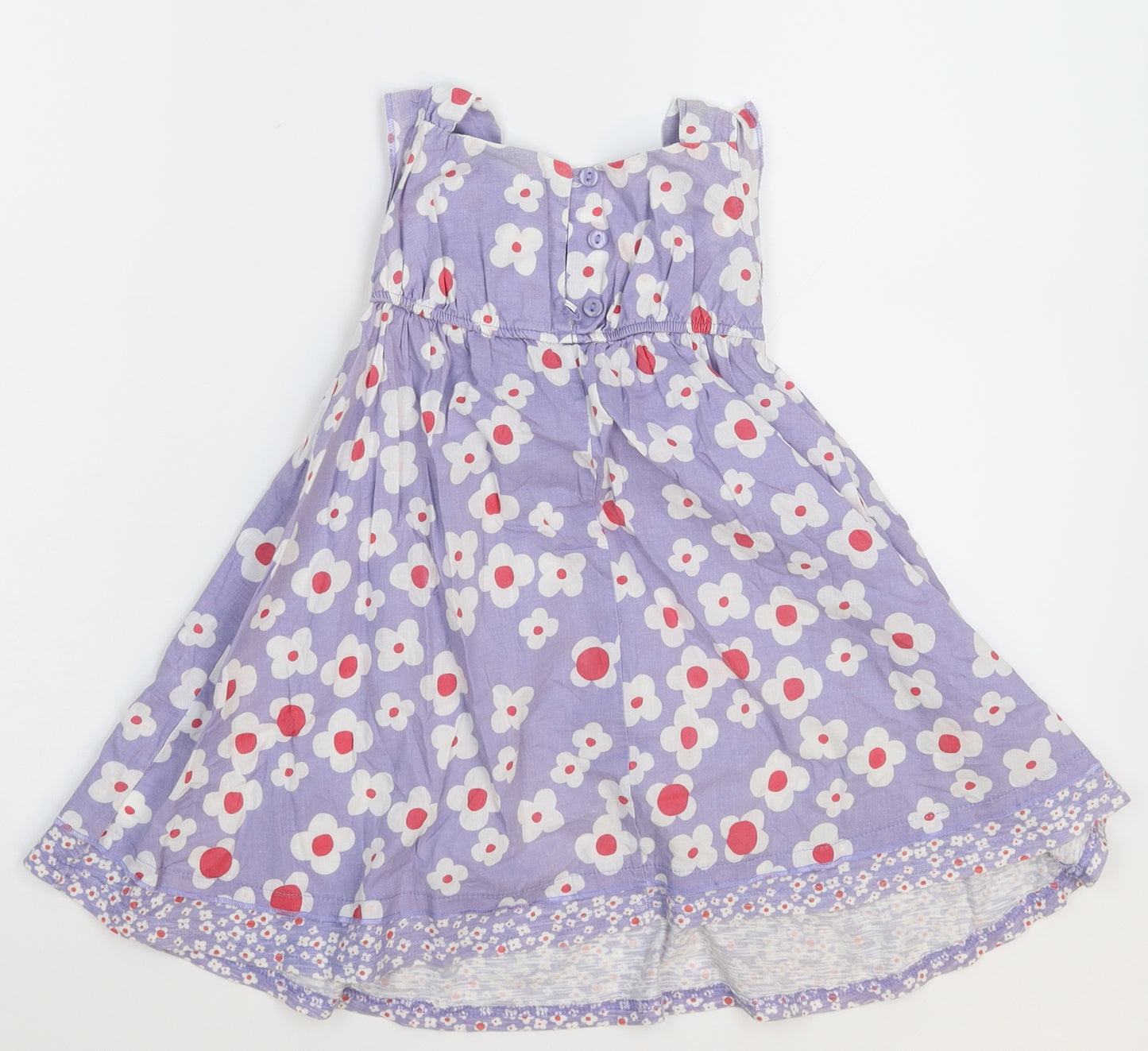 NEXT Girls Purple Floral  Fit & Flare  Size 18-24 Months