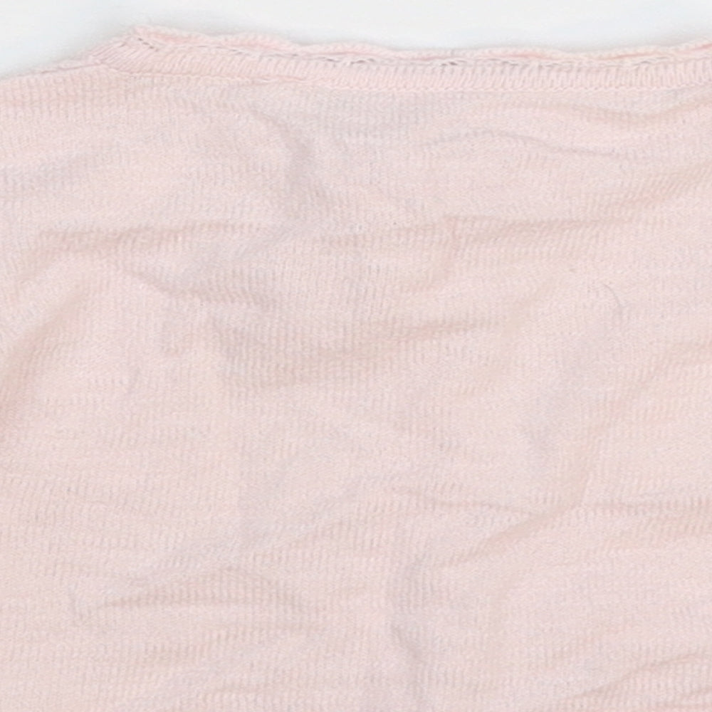 NEXT Girls Pink  Knit Cardigan Jumper Size 3-6 Months