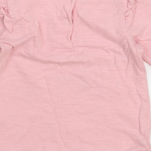 George Girls Pink   Basic T-Shirt Size 3-6 Months  - Bambi