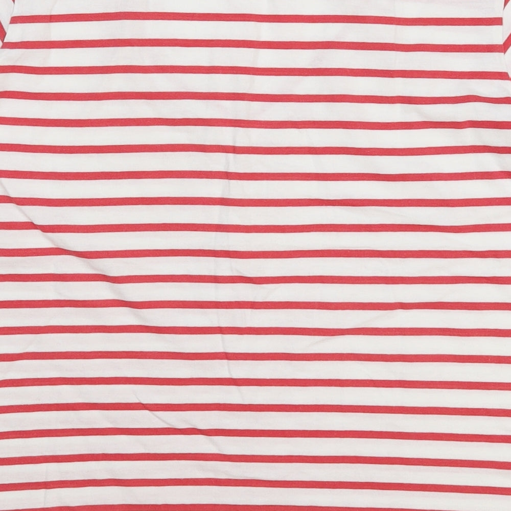 Alice Collins Womens Multicoloured Striped  Basic T-Shirt Size 16