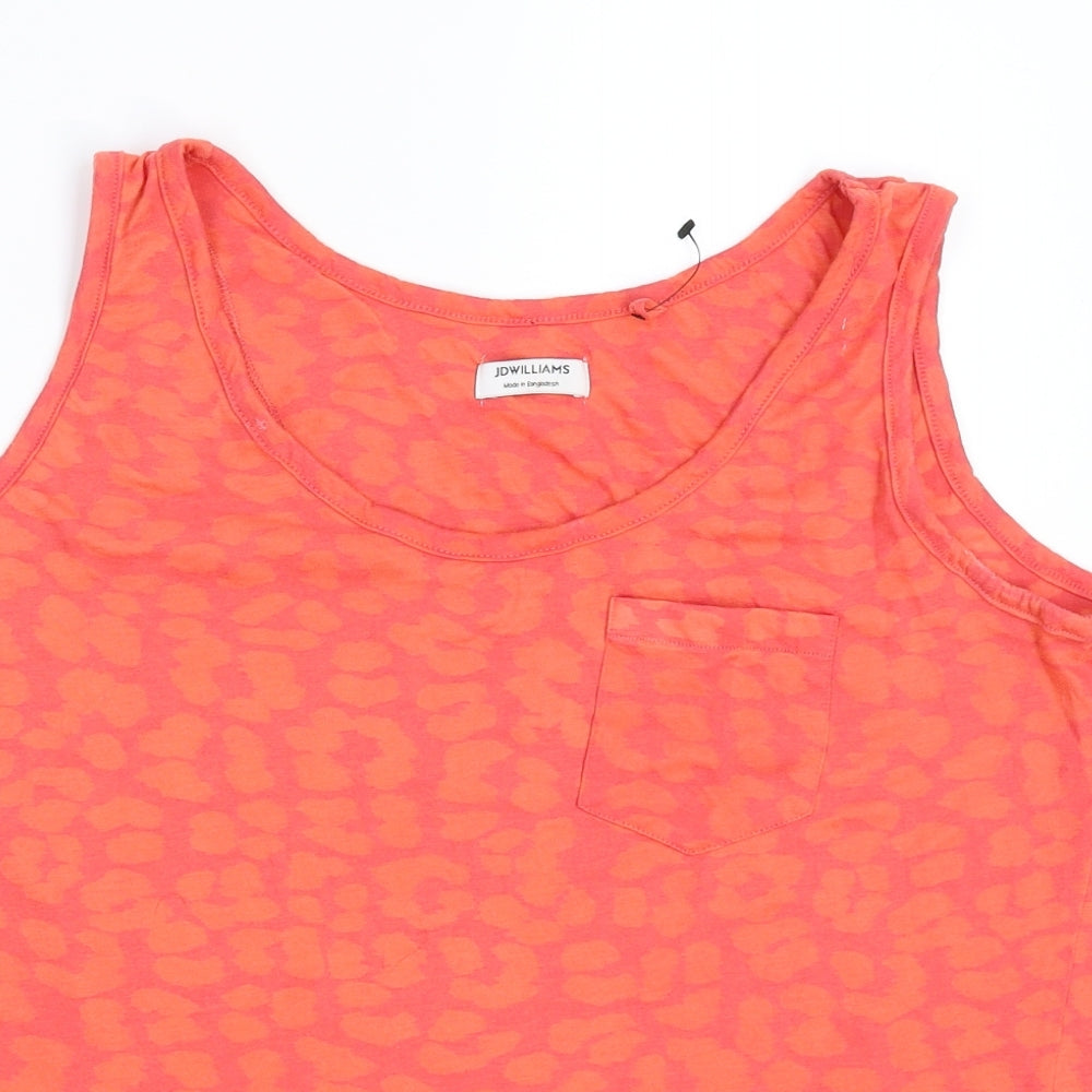 JD Williams Womens Orange   Basic Tank Size 18