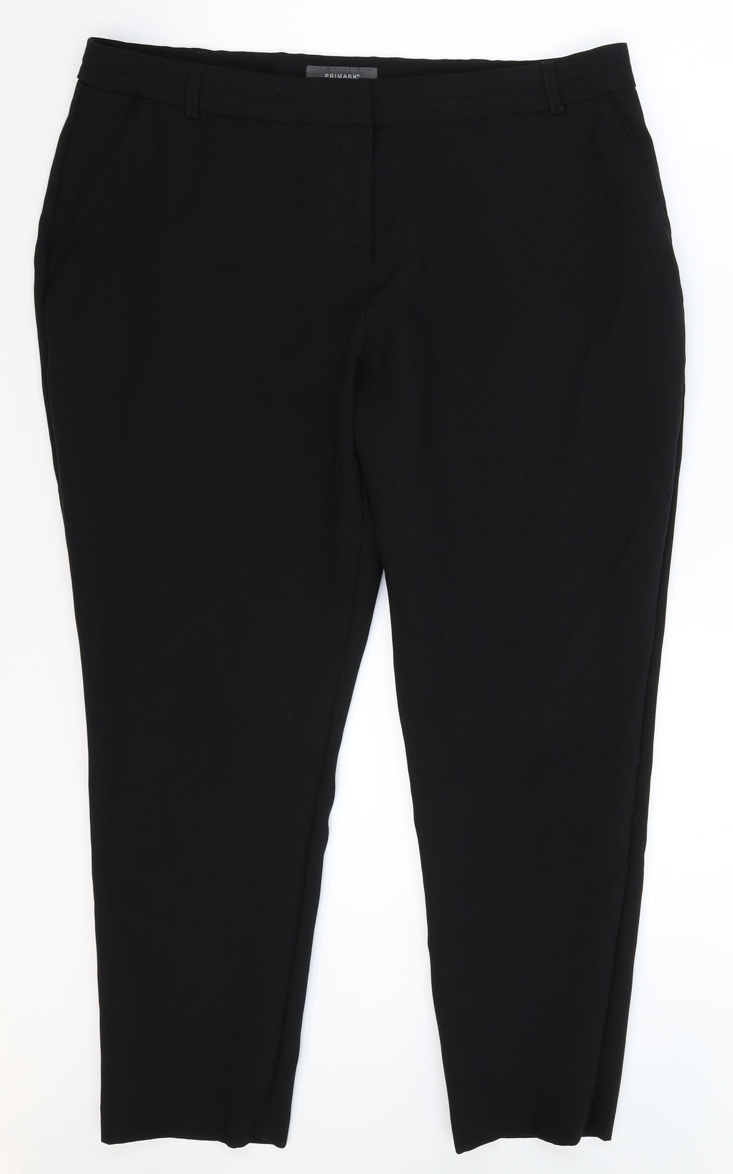 Primark Womens Black   Trousers  Size 16 L27 in