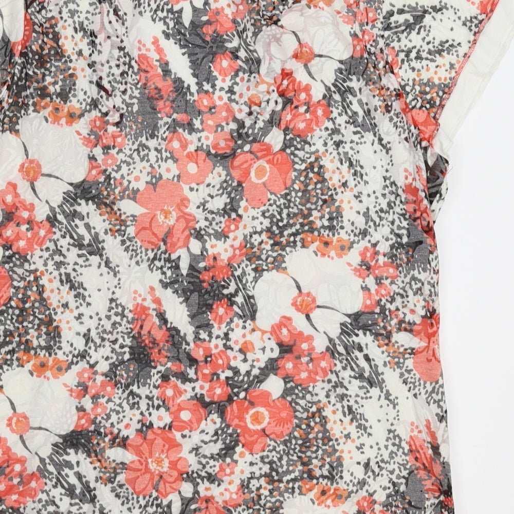 Per Una Womens Multicoloured Floral  Basic T-Shirt Size 12