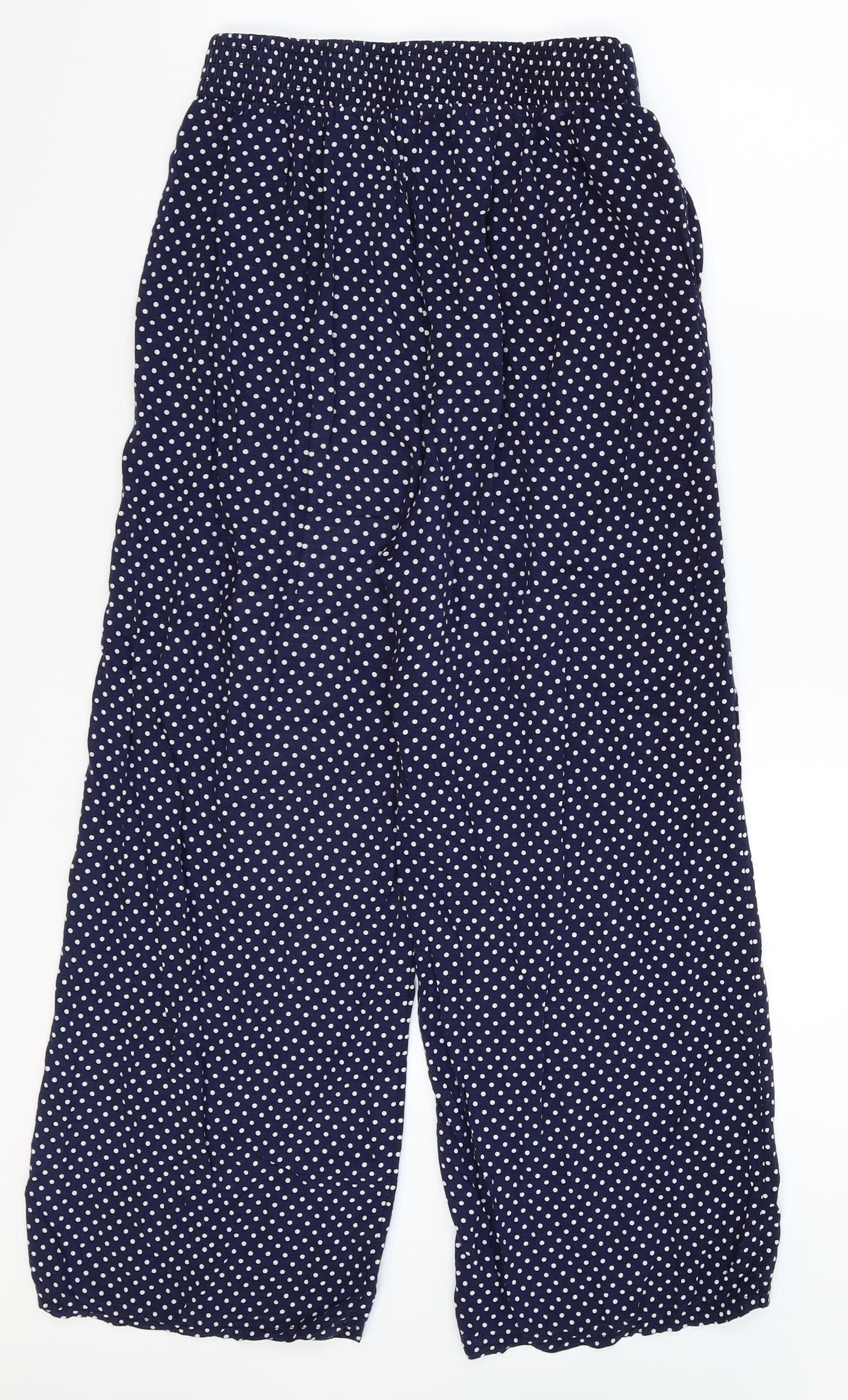 Preworn Womens Blue Polka Dot  Sweatpants Trousers Size L L25 in