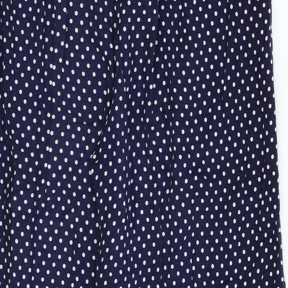 Preworn Womens Blue Polka Dot  Sweatpants Trousers Size L L25 in