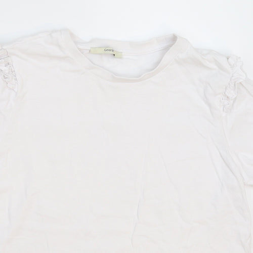 George Womens White   Basic T-Shirt Size 12