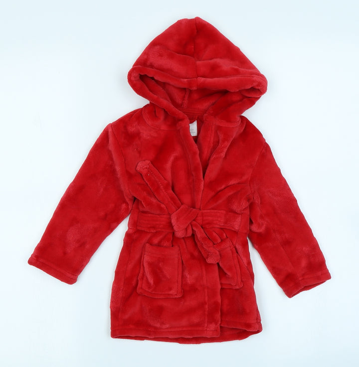 Primark Baby Red Solid Kaftan Robe Size 12-18 Months