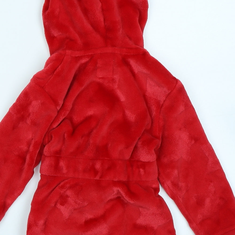 Primark Baby Red Solid  Kaftan Robe Size 12-18 Months