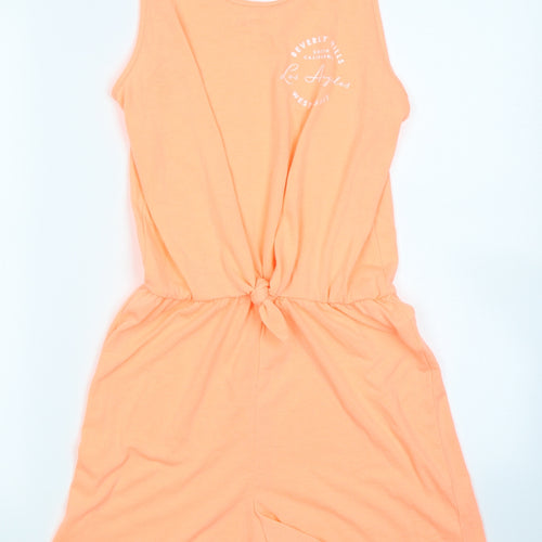 H&M Girls Orange   Romper One-Piece Size 14-15 Years