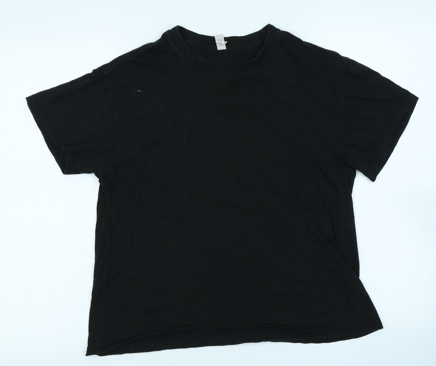 Casual Classics Womens Black   Cropped T-Shirt Size M