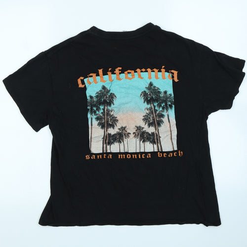 Casual Classics Womens Black   Cropped T-Shirt Size M