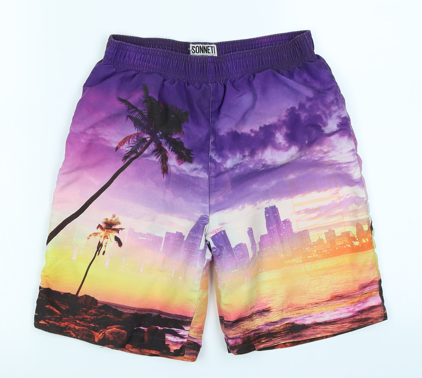 Sonneti Boys Purple   Cargo Shorts Size 7-8 Years