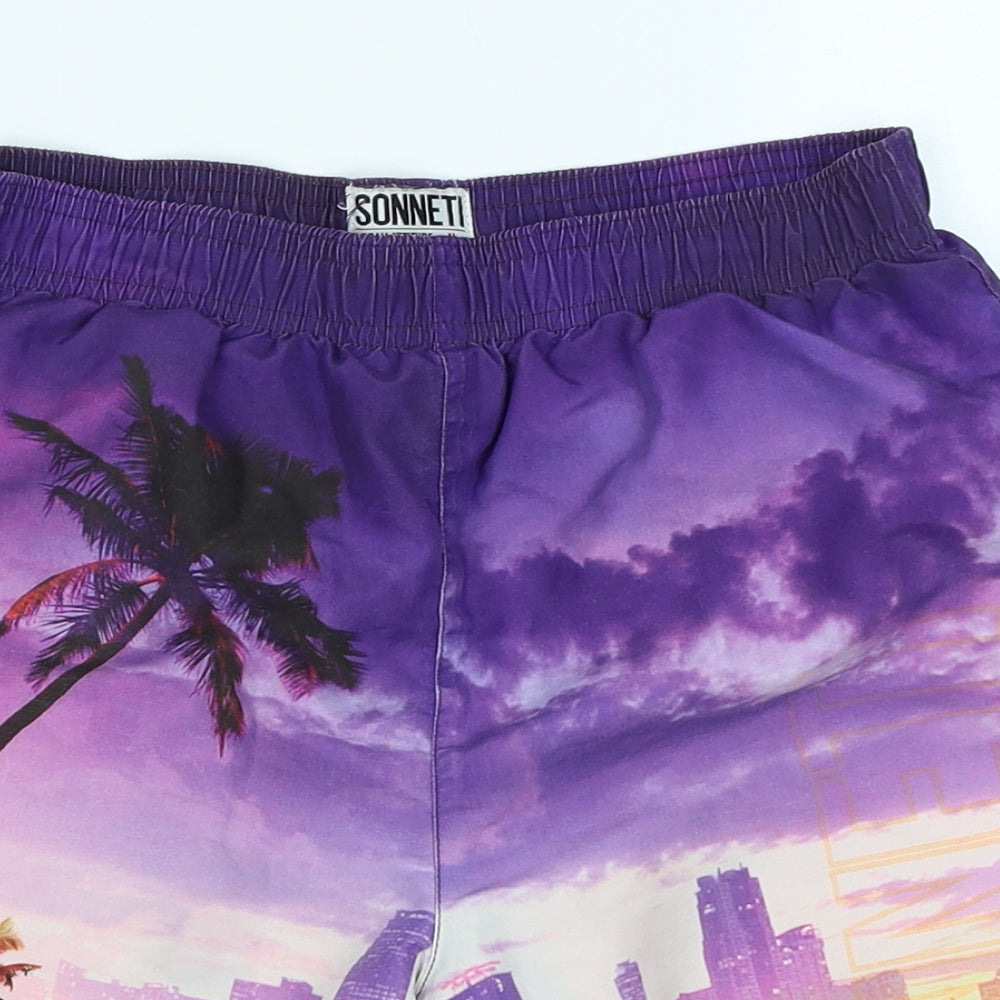 Sonneti Boys Purple   Cargo Shorts Size 7-8 Years