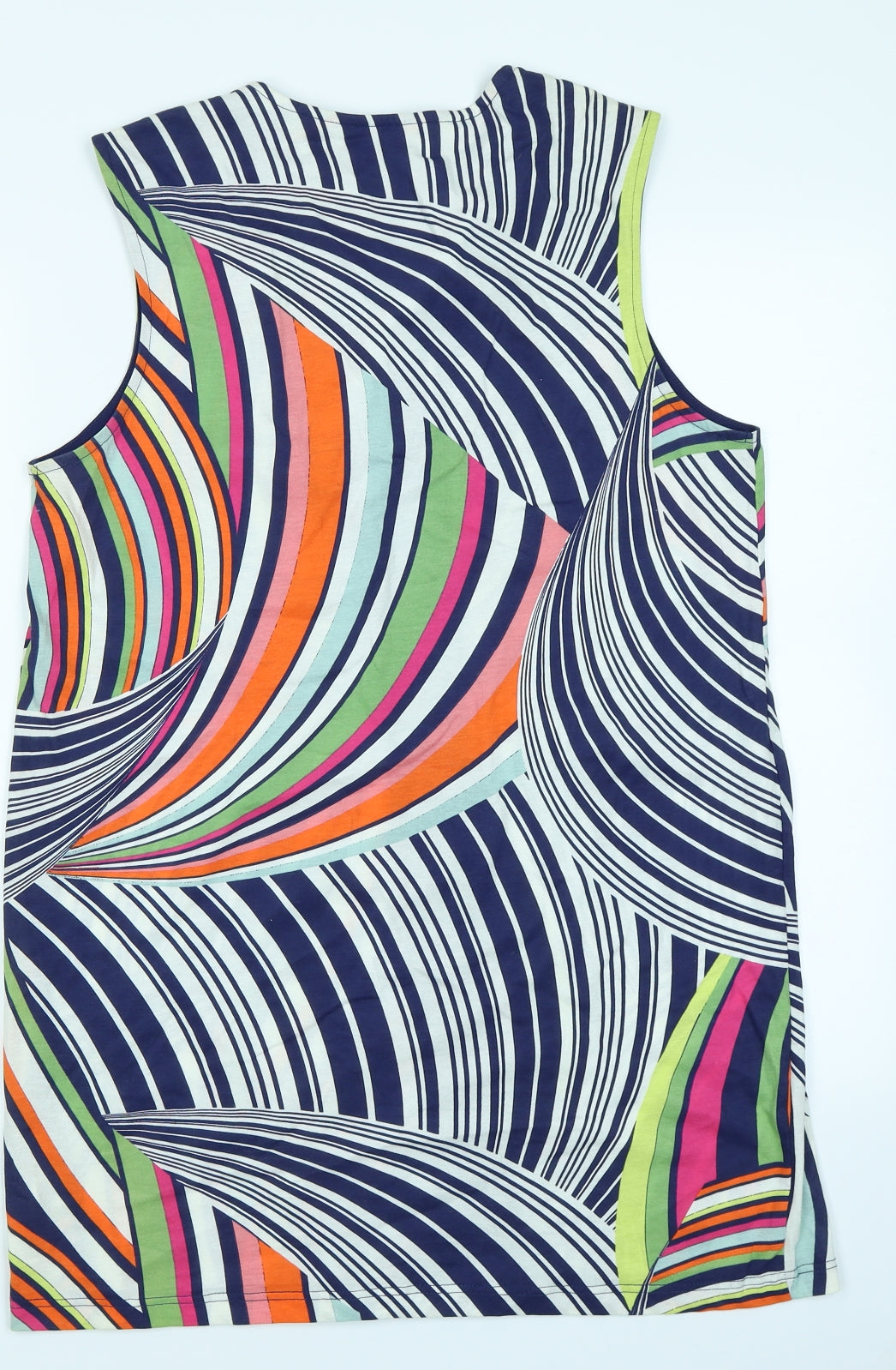 NEXT Womens Blue Striped  Basic Tank Size 12