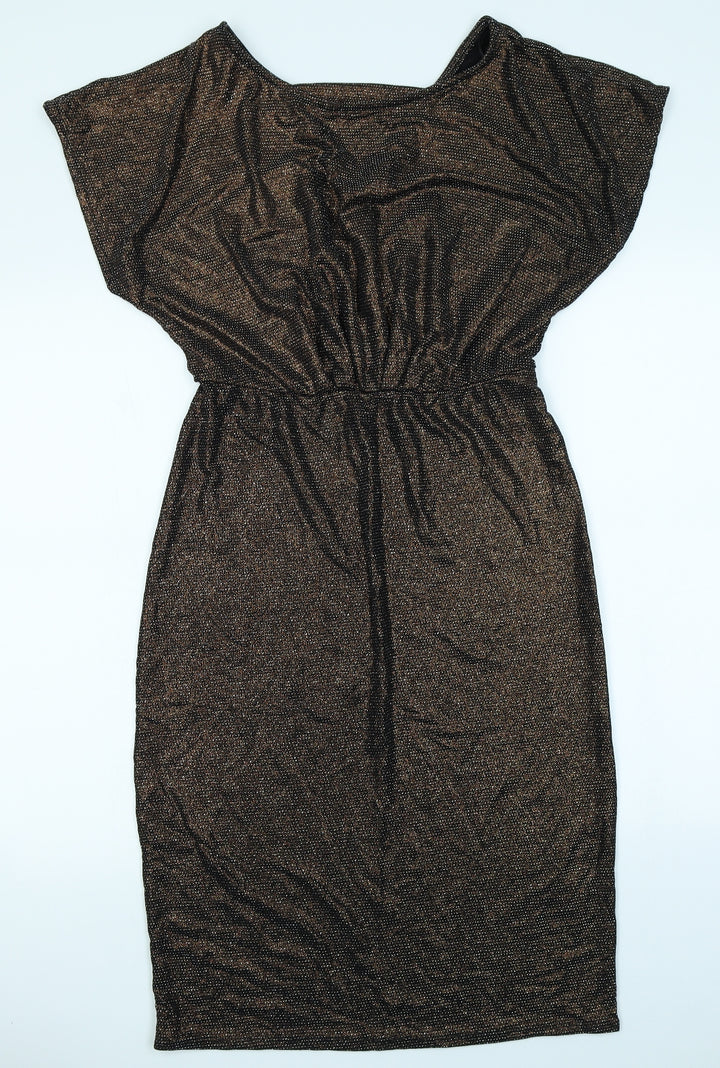 Preworn Womens Black   Pencil Dress  Size 12