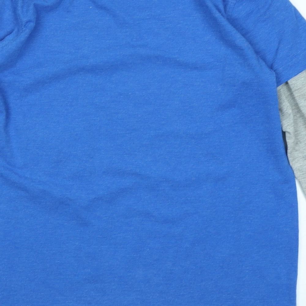 NEXT Boys Blue   Basic T-Shirt Size 10 Years  - Christmas Dinosaur
